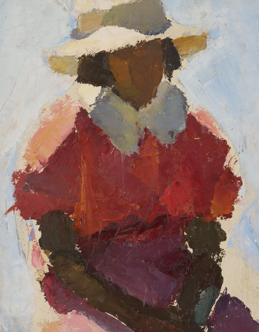 Lot 365: “Mud Head” Painting, school of Charles Webster Hawthorne, Cape Cod
