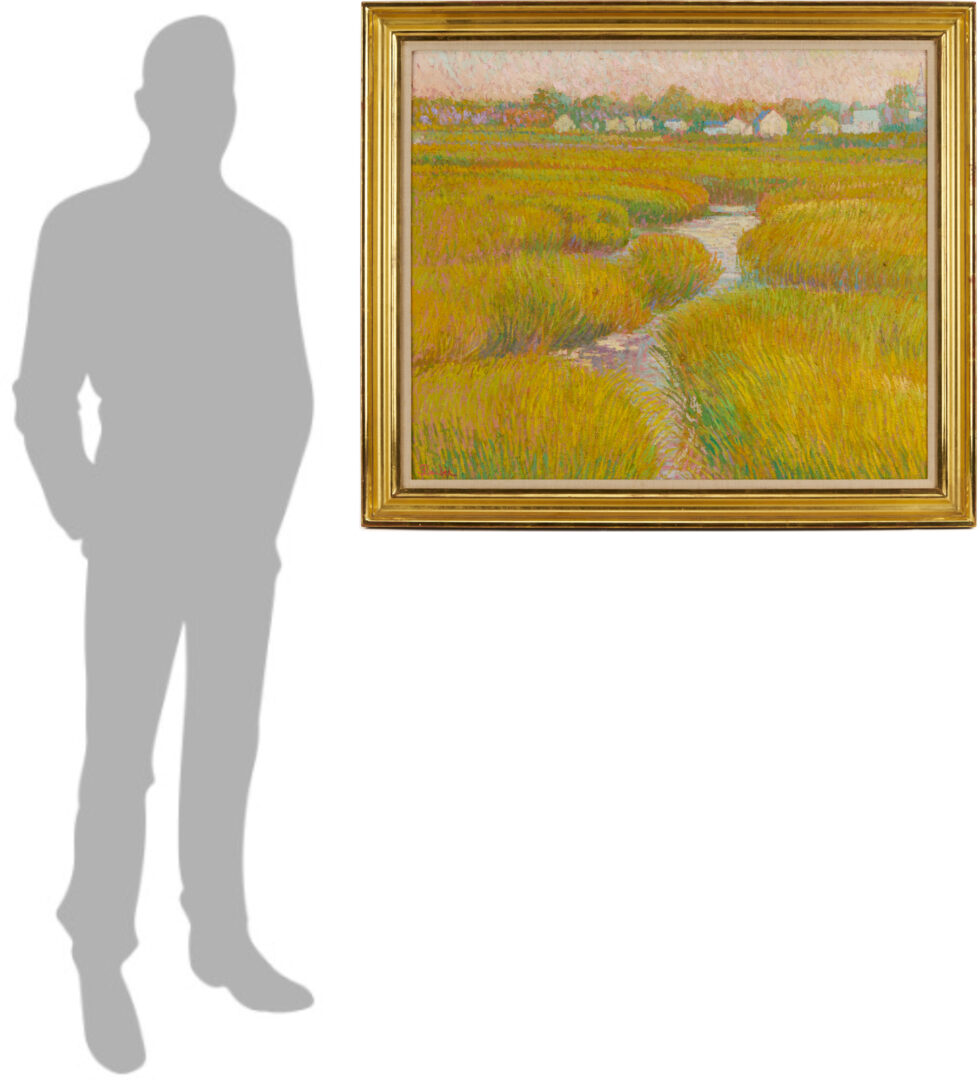 Lot 366: Sam Barber O/B Cape Cod Landscape Painting, Dennis Marsh