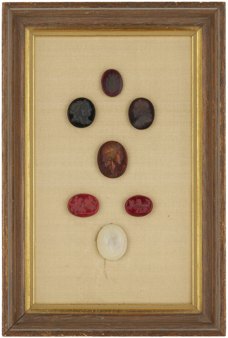 Lot 372: Group of Framed Intaglios