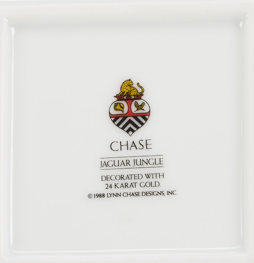 Lot 377: 5 Lynn Chase Jaguar Jungle Serving Pieces, Incl. Signed