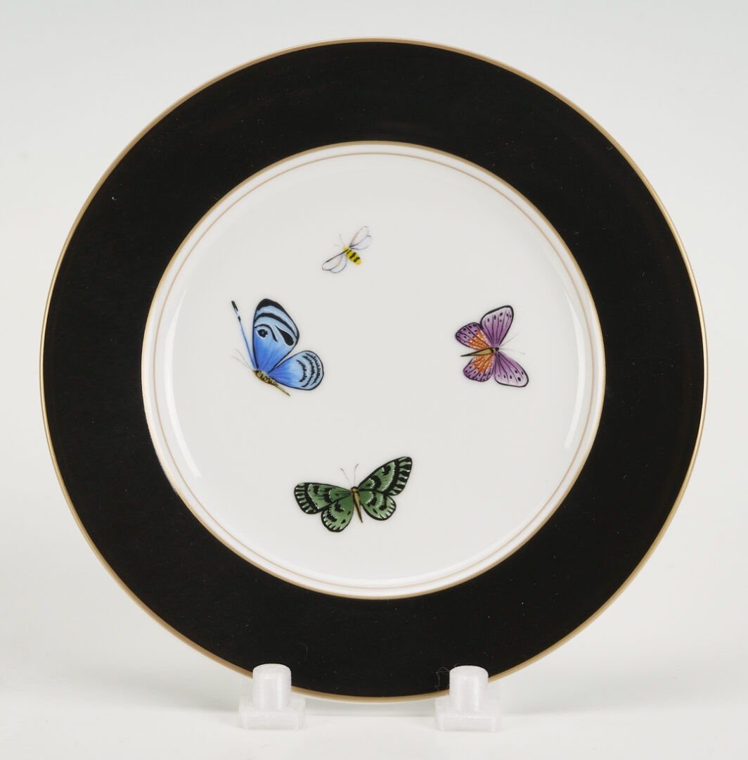 Lot 378: 12 Lynn Chase Jaguar Jungle Decorative Porcelain Items, Incl. Signed