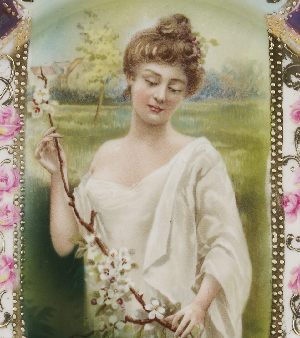 Lot 382: 4 RS Prussia Plates, Incl. Seasons