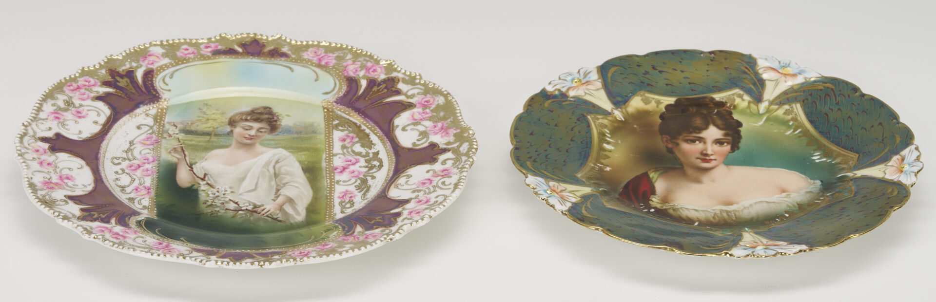 Lot 382: 4 RS Prussia Plates, Incl. Seasons