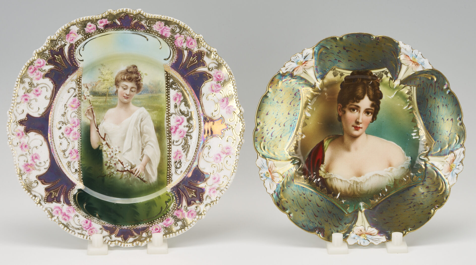 Lot 382: 4 RS Prussia Plates, Incl. Seasons
