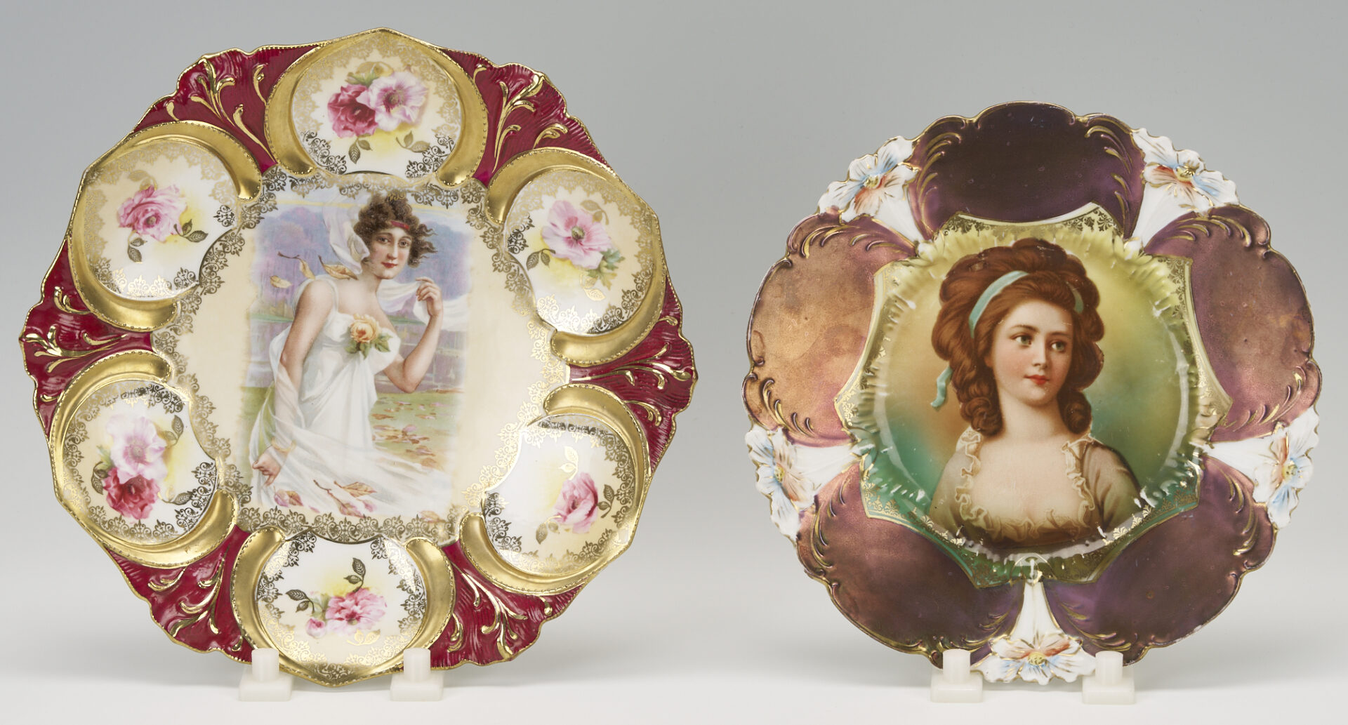 Lot 382: 4 RS Prussia Plates, Incl. Seasons
