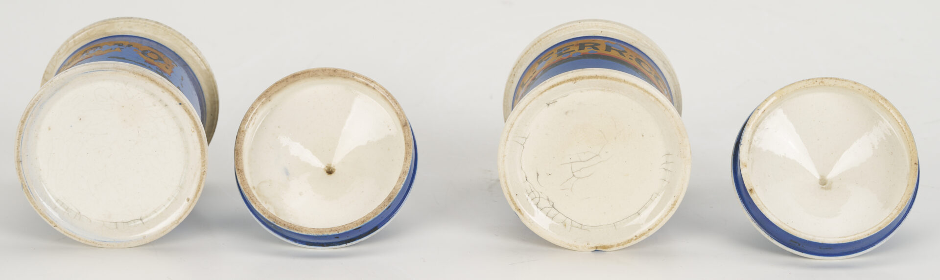 Lot 392: 11 Assembled English Green & Blue Apothecary Jars