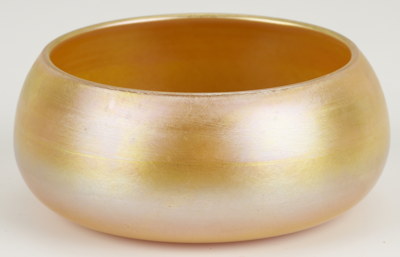 Lot 404: Loetz Papillon Vase & Signed Durand Gold Bowl