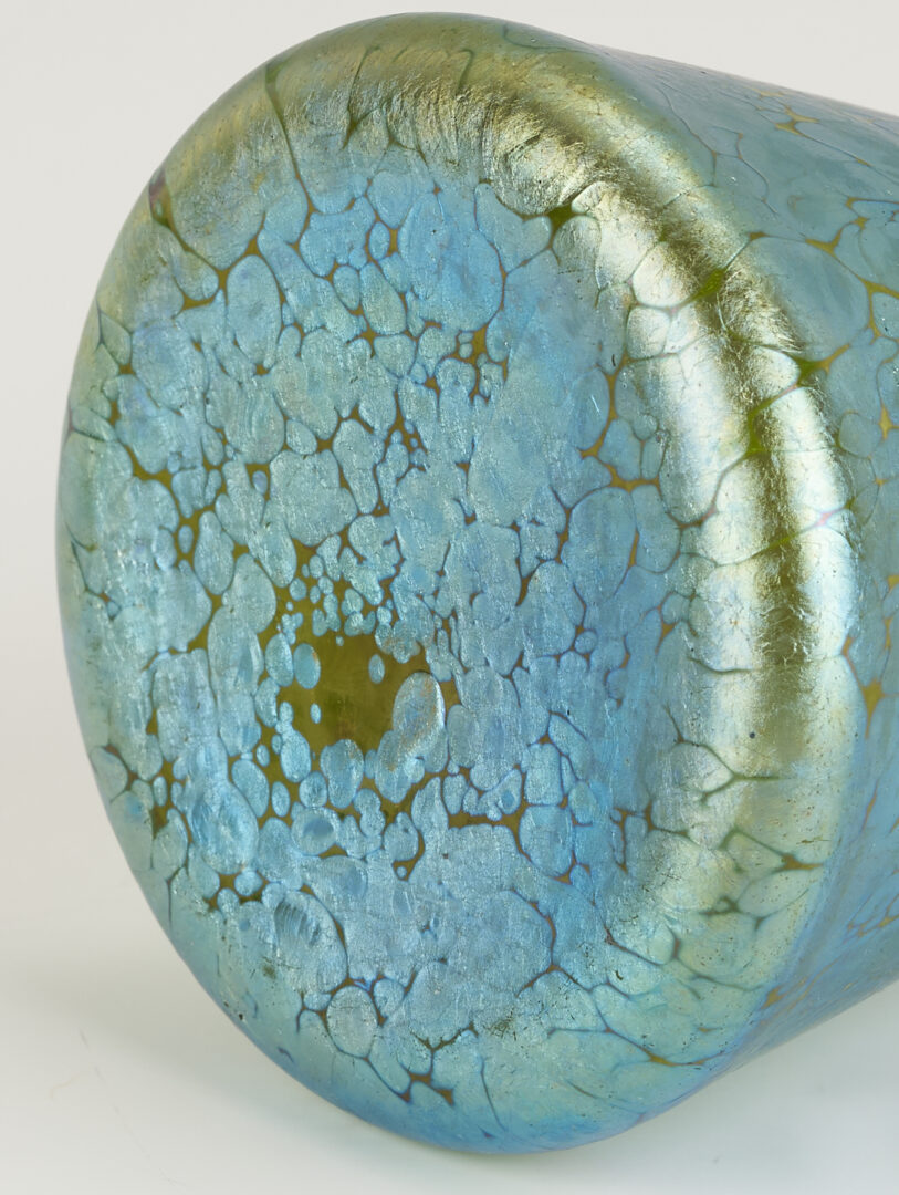 Lot 404: Loetz Papillon Vase & Signed Durand Gold Bowl