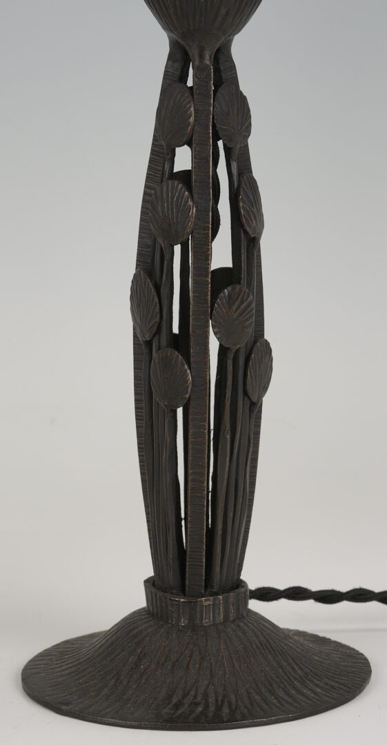 Lot 405: Pair Signed Degue French Art Deco Boudoir Lamps