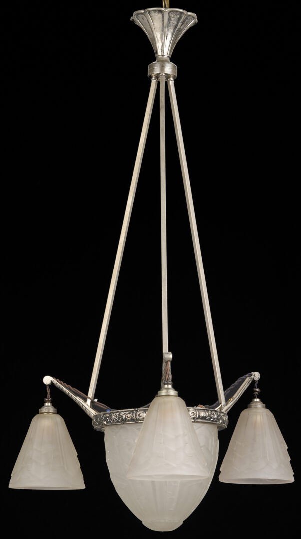 Lot 406: 1920’s French Art Deco Chandelier, SEVB