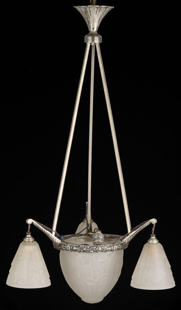Lot 406: 1920’s French Art Deco Chandelier, SEVB