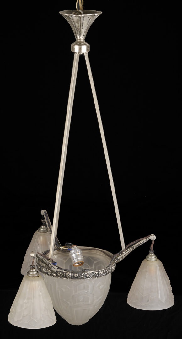 Lot 406: 1920’s French Art Deco Chandelier, SEVB