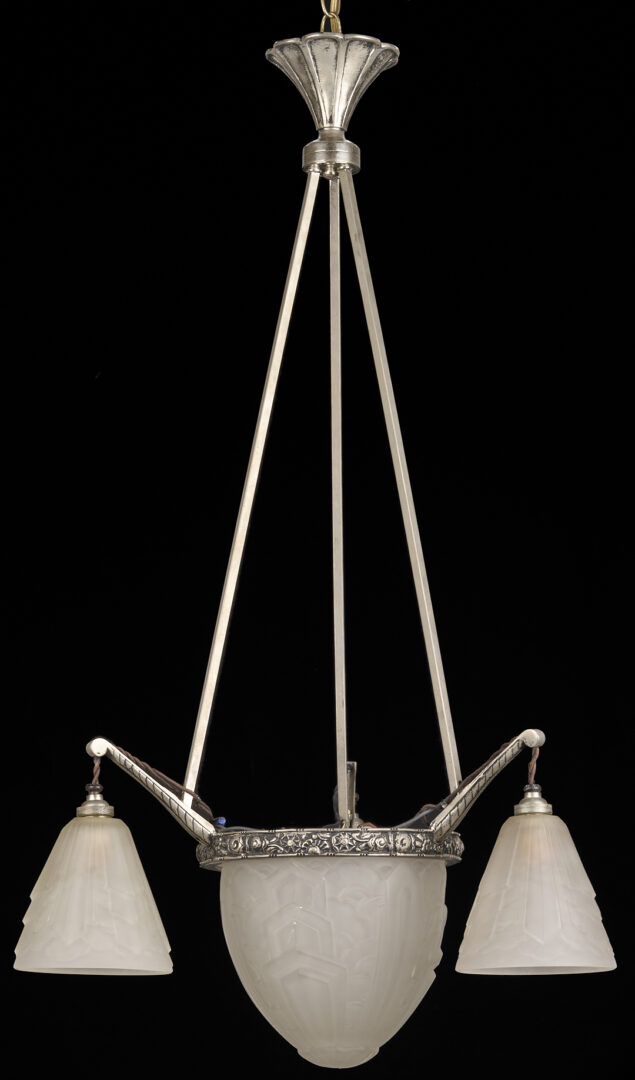 Lot 406: 1920’s French Art Deco Chandelier, SEVB