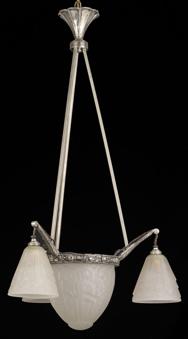 Lot 406: 1920’s French Art Deco Chandelier, SEVB
