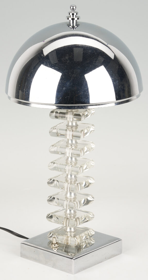 Lot 407: French Art Deco Table Lamp, Style of Jacques Adnet
