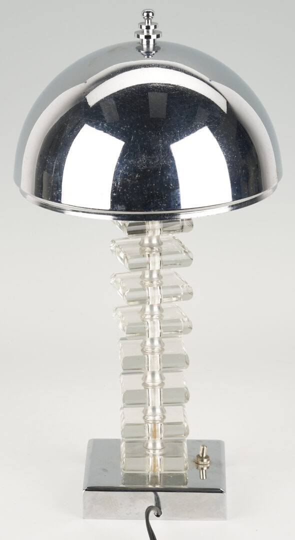 Lot 407: French Art Deco Table Lamp, Style of Jacques Adnet