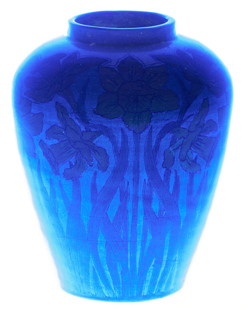 Lot 411: Exhibited Newcomb College Daffodil Vase, c. 1897