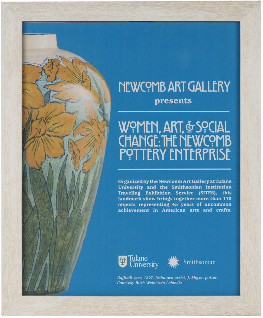 Lot 411: Exhibited Newcomb College Daffodil Vase, c. 1897