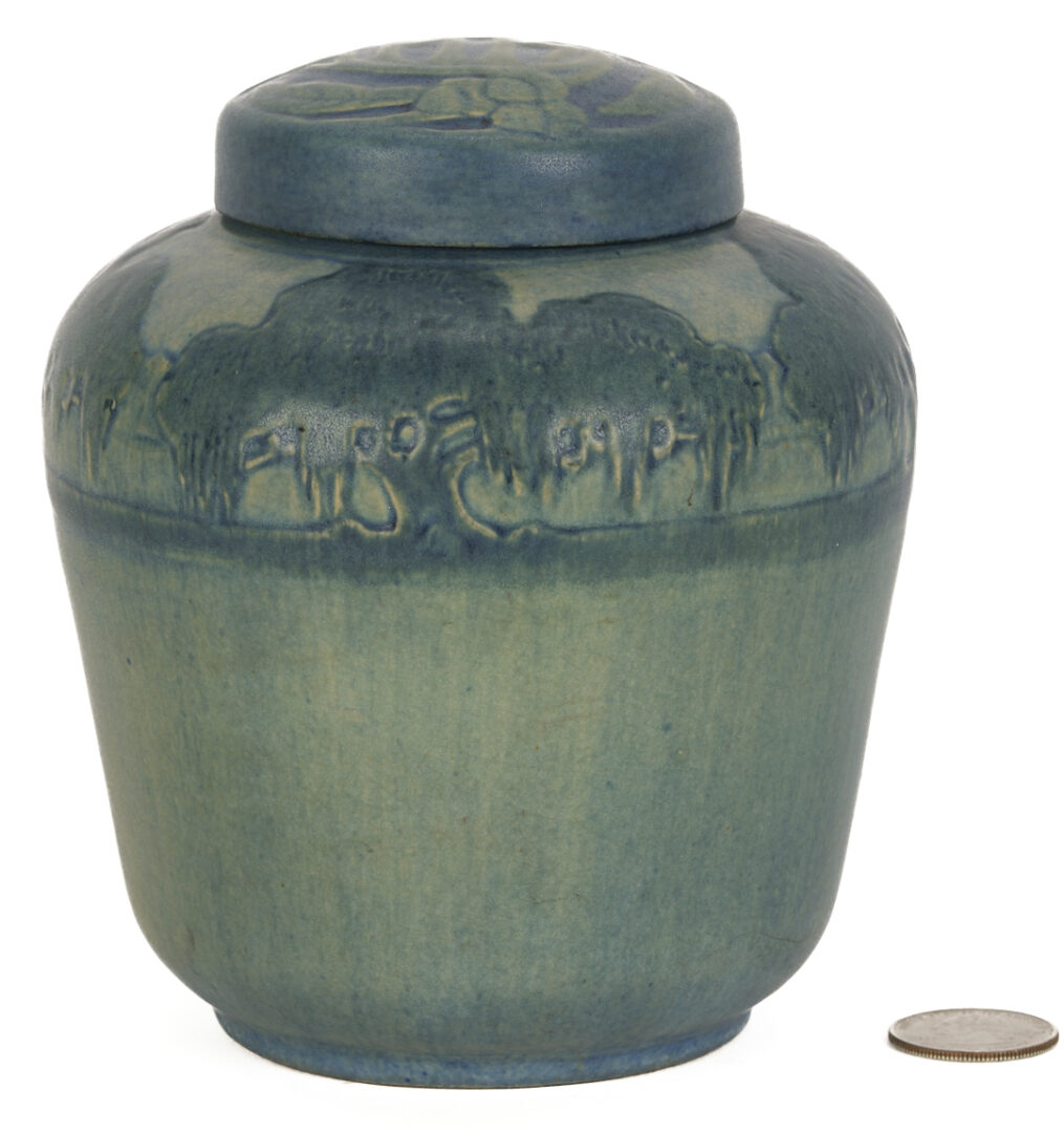 Lot 412: Newcomb College Pottery Covered Jar