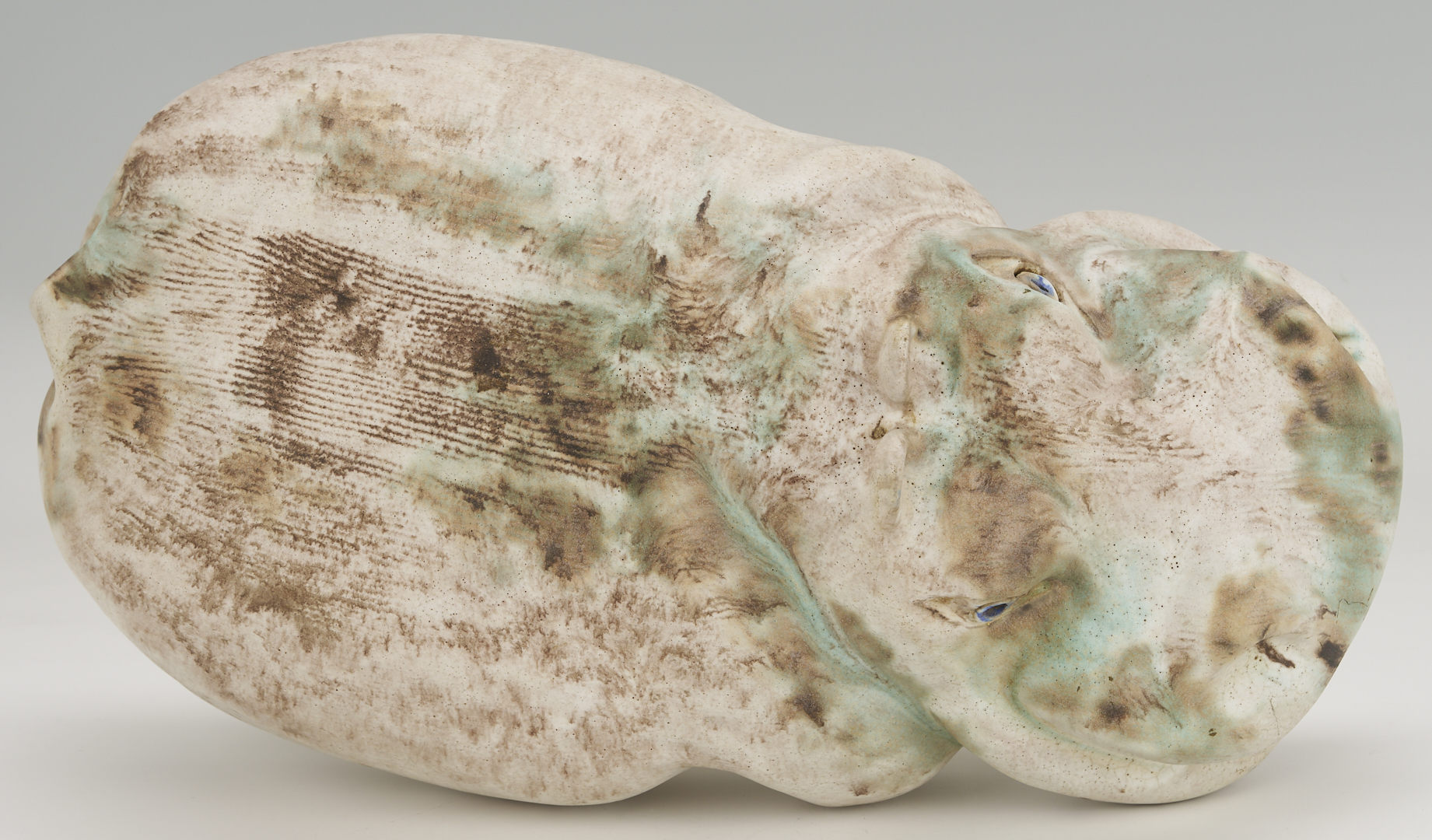 Lot 413: McCarty Pottery Hippopotamus Figurine, Merigold, Mississippi