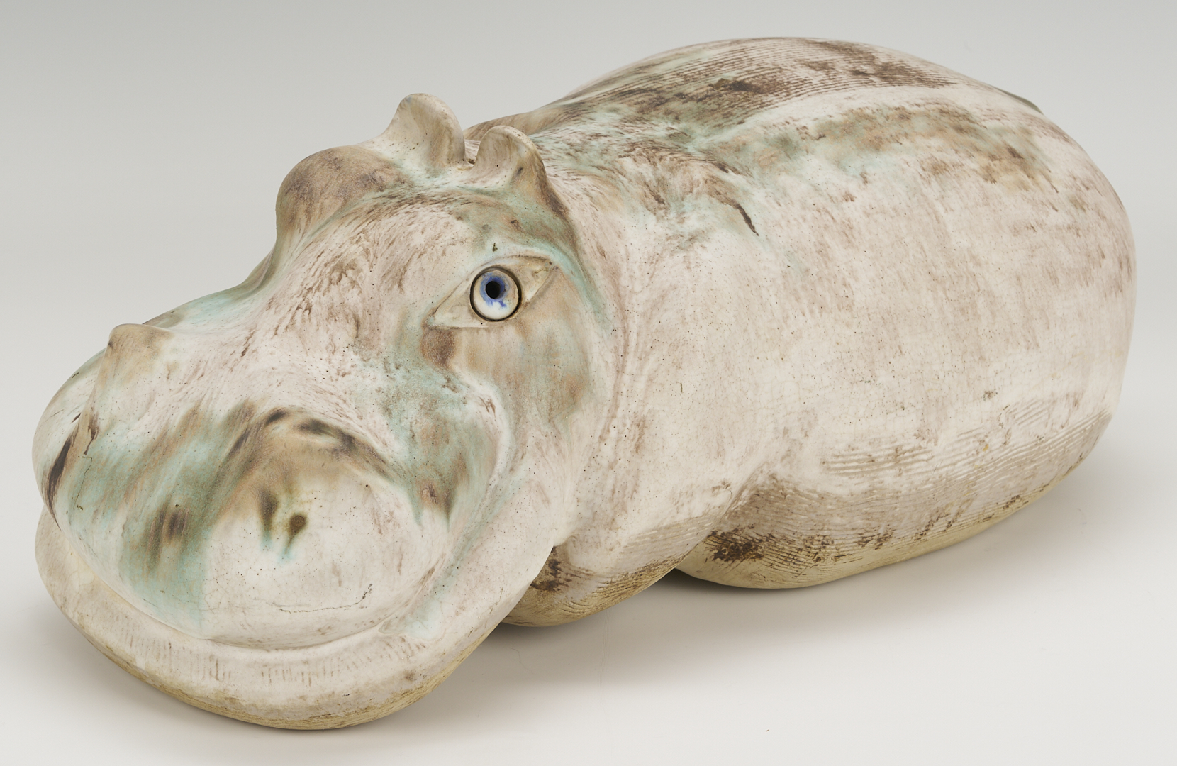 Lot 413: McCarty Pottery Hippopotamus Figurine, Merigold, Mississippi
