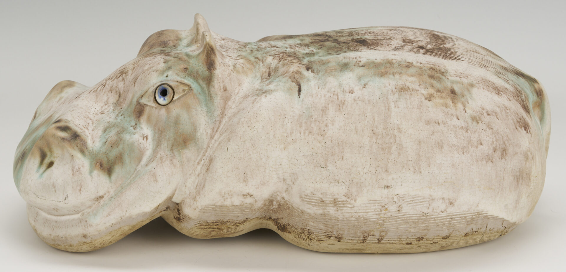 Lot 413: McCarty Pottery Hippopotamus Figurine, Merigold, Mississippi