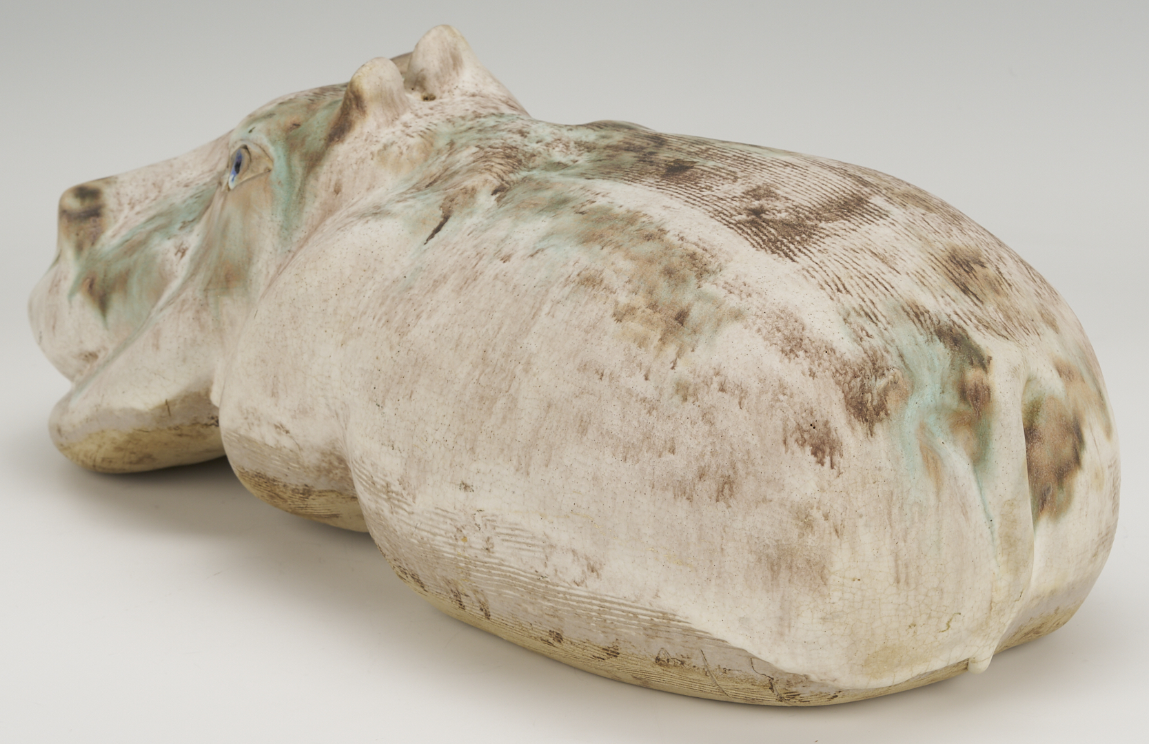 Lot 413: McCarty Pottery Hippopotamus Figurine, Merigold, Mississippi