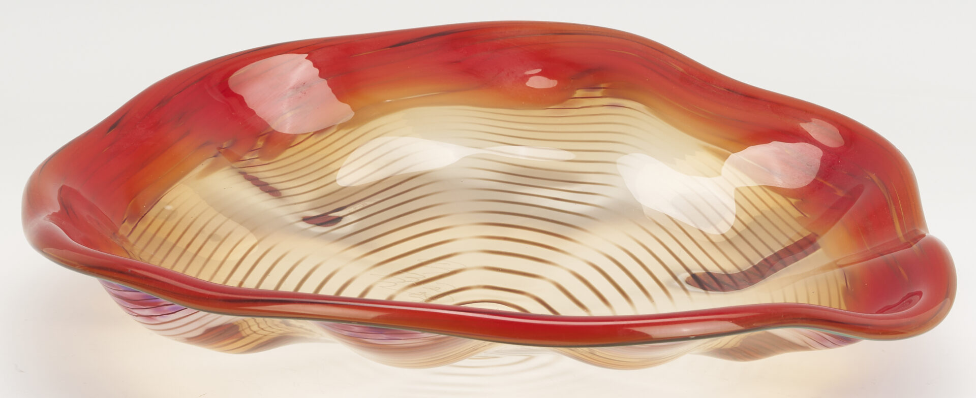 Lot 416: Dale Chihuly Vermillion Macchia Set, 1986, 7 pcs