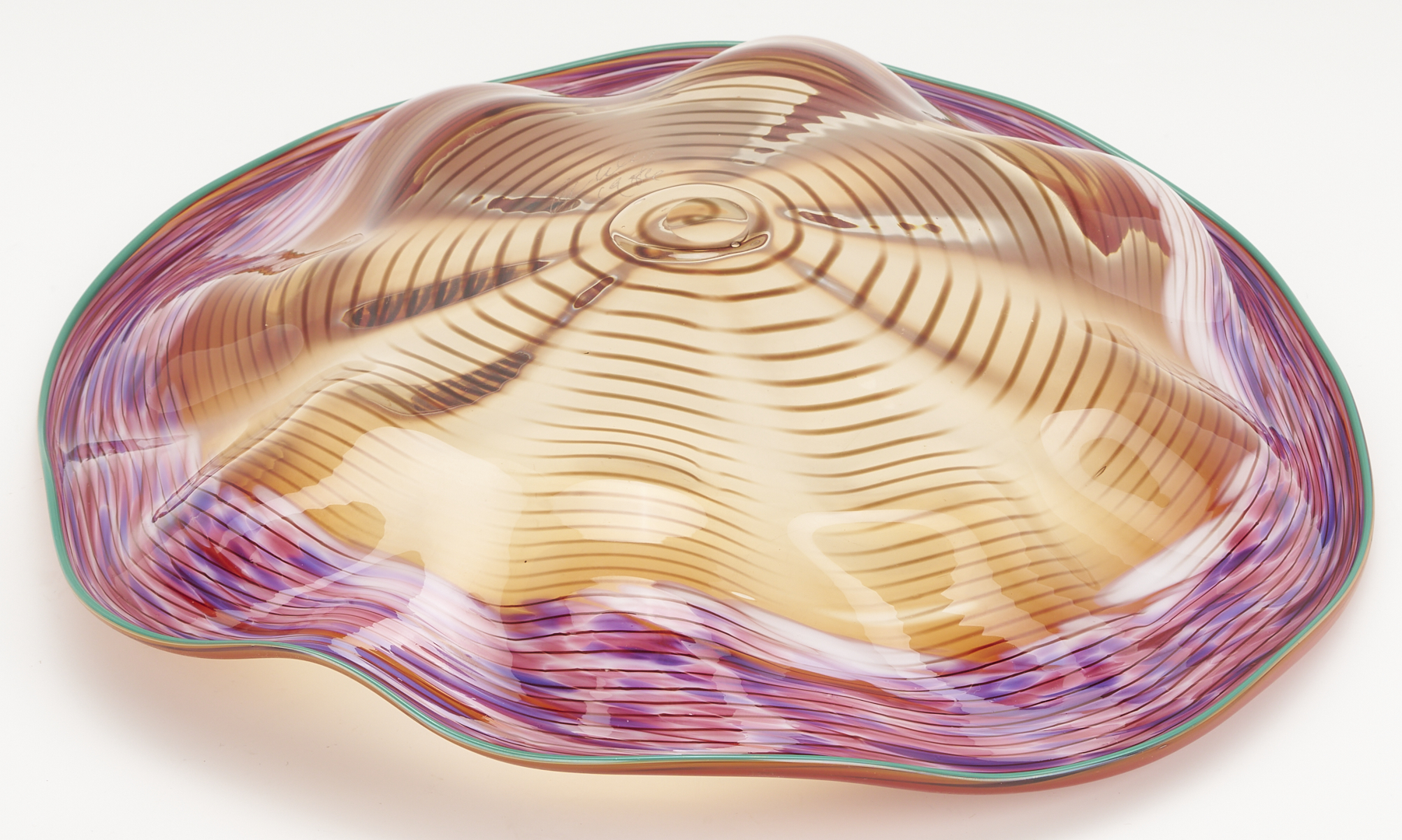 Lot 416: Dale Chihuly Vermillion Macchia Set, 1986, 7 pcs