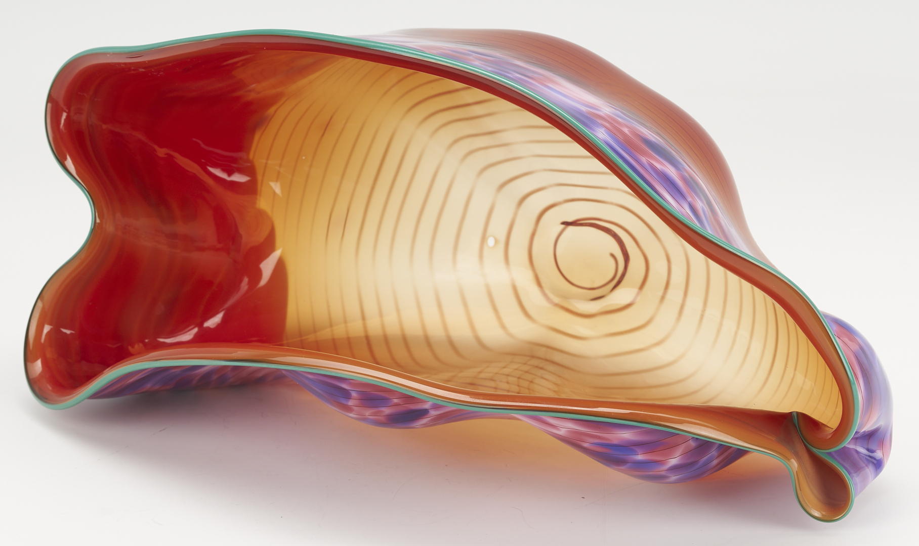 Lot 416: Dale Chihuly Vermillion Macchia Set, 1986, 7 pcs
