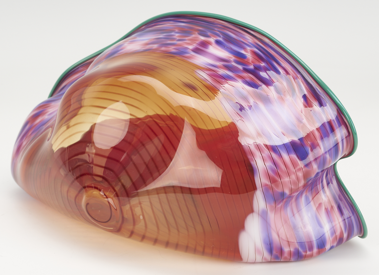 Lot 416: Dale Chihuly Vermillion Macchia Set, 1986, 7 pcs