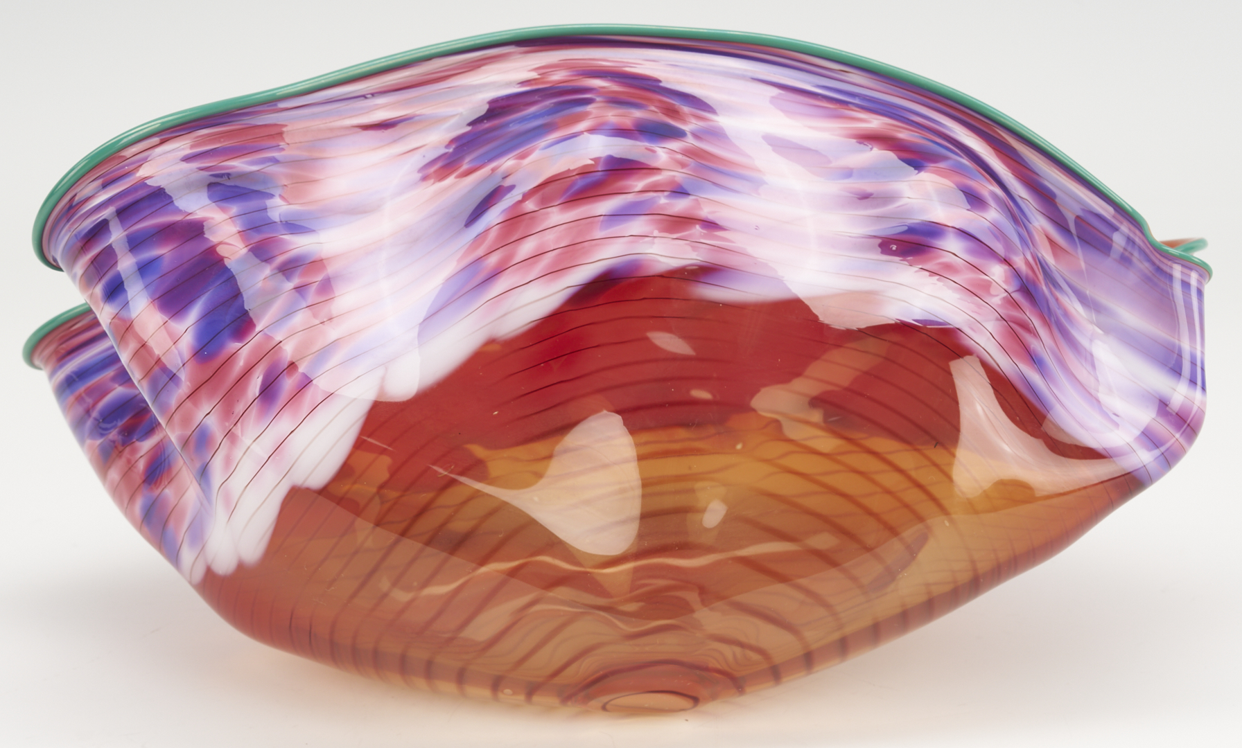 Lot 416: Dale Chihuly Vermillion Macchia Set, 1986, 7 pcs