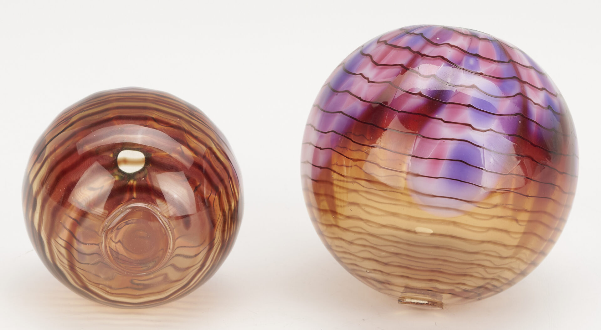 Lot 416: Dale Chihuly Vermillion Macchia Set, 1986, 7 pcs