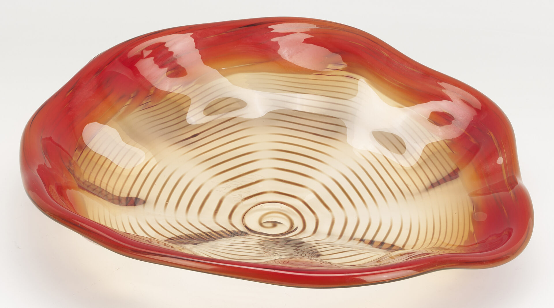 Lot 416: Dale Chihuly Vermillion Macchia Set, 1986, 7 pcs