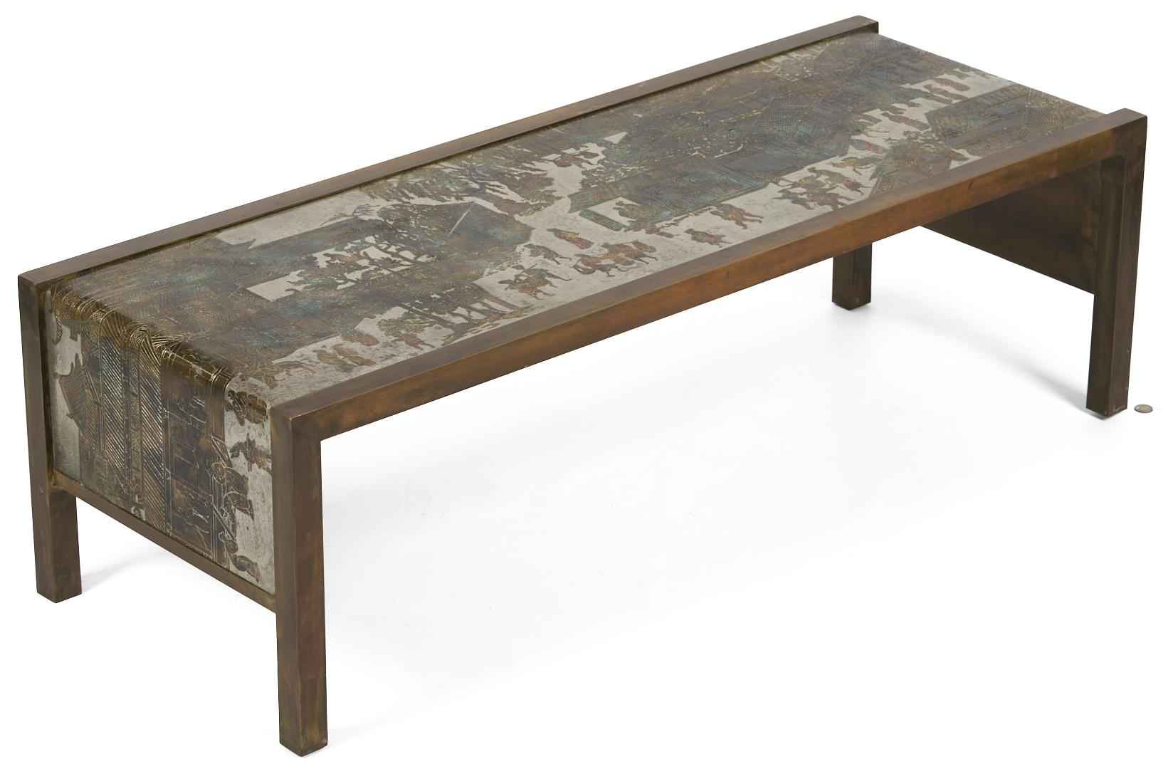 Lot 418: Philip & Kelvin LaVerne Coffee Table, Spring Festival