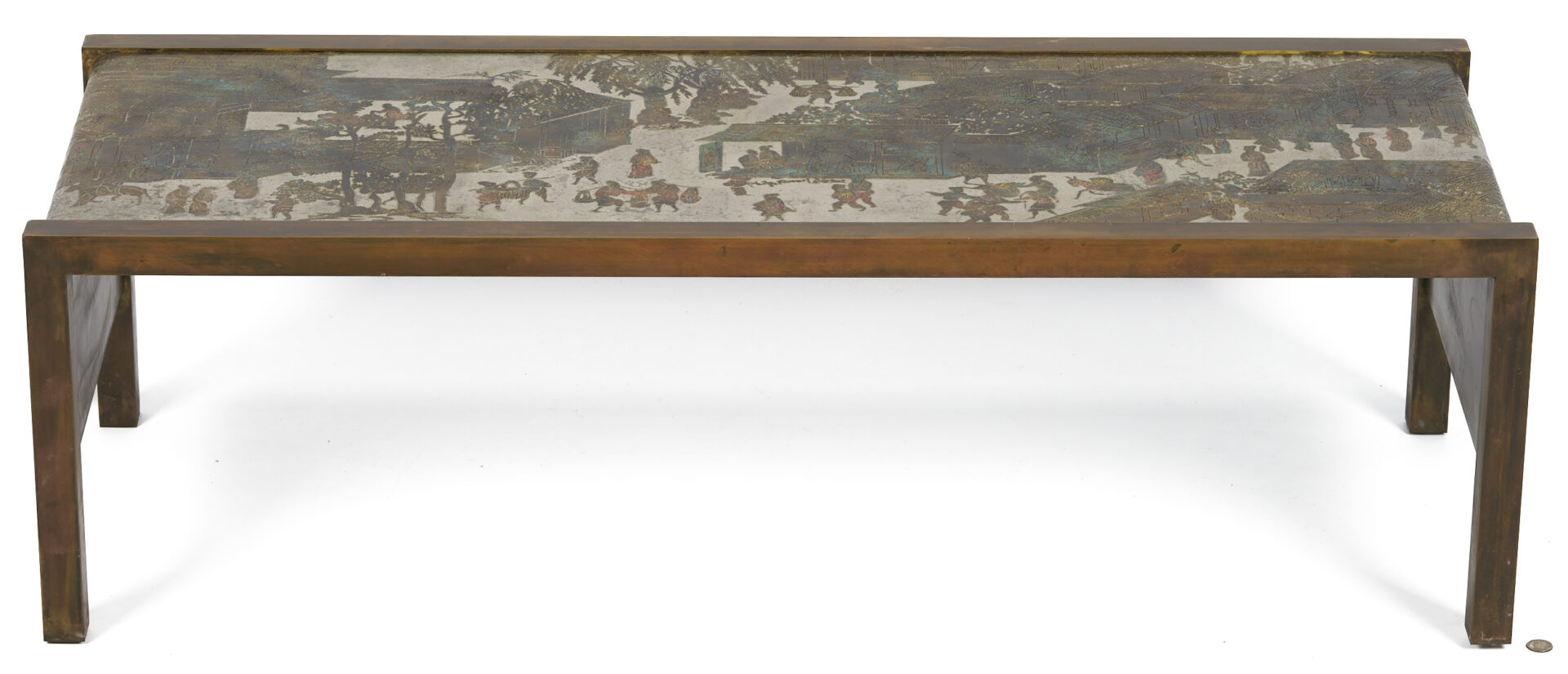 Lot 418: Philip & Kelvin LaVerne Coffee Table, Spring Festival
