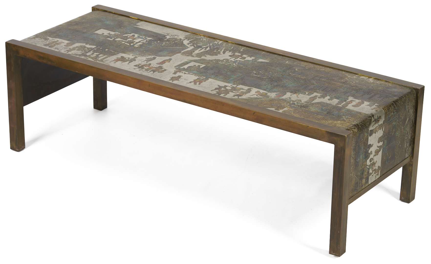 Lot 418: Philip & Kelvin LaVerne Coffee Table, Spring Festival