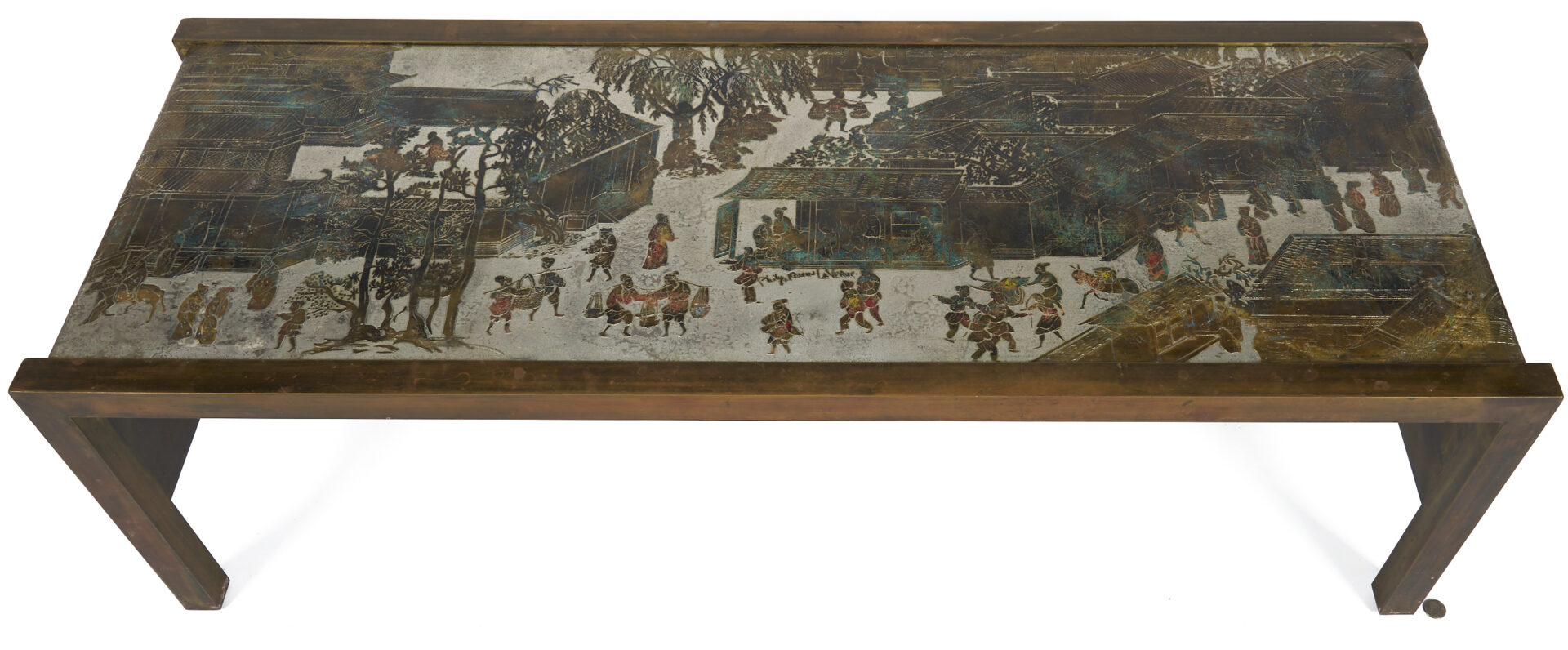 Lot 418: Philip & Kelvin LaVerne Coffee Table, Spring Festival