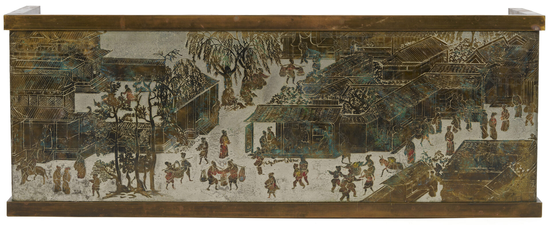 Lot 418: Philip & Kelvin LaVerne Coffee Table, Spring Festival