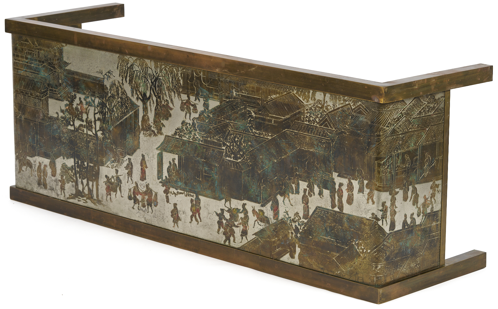 Lot 418: Philip & Kelvin LaVerne Coffee Table, Spring Festival