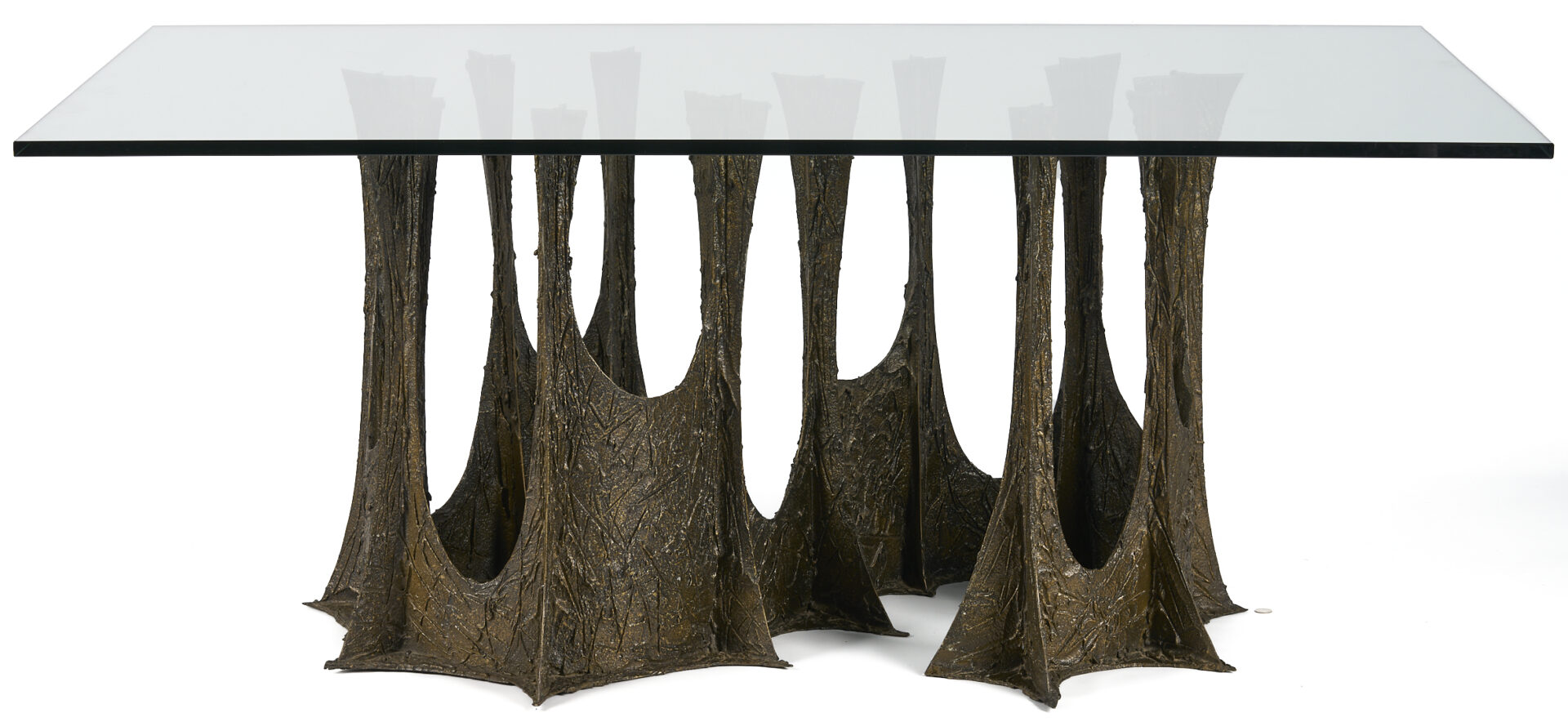 Lot 419: Paul Evans Bronze Stalagmite Dining Table
