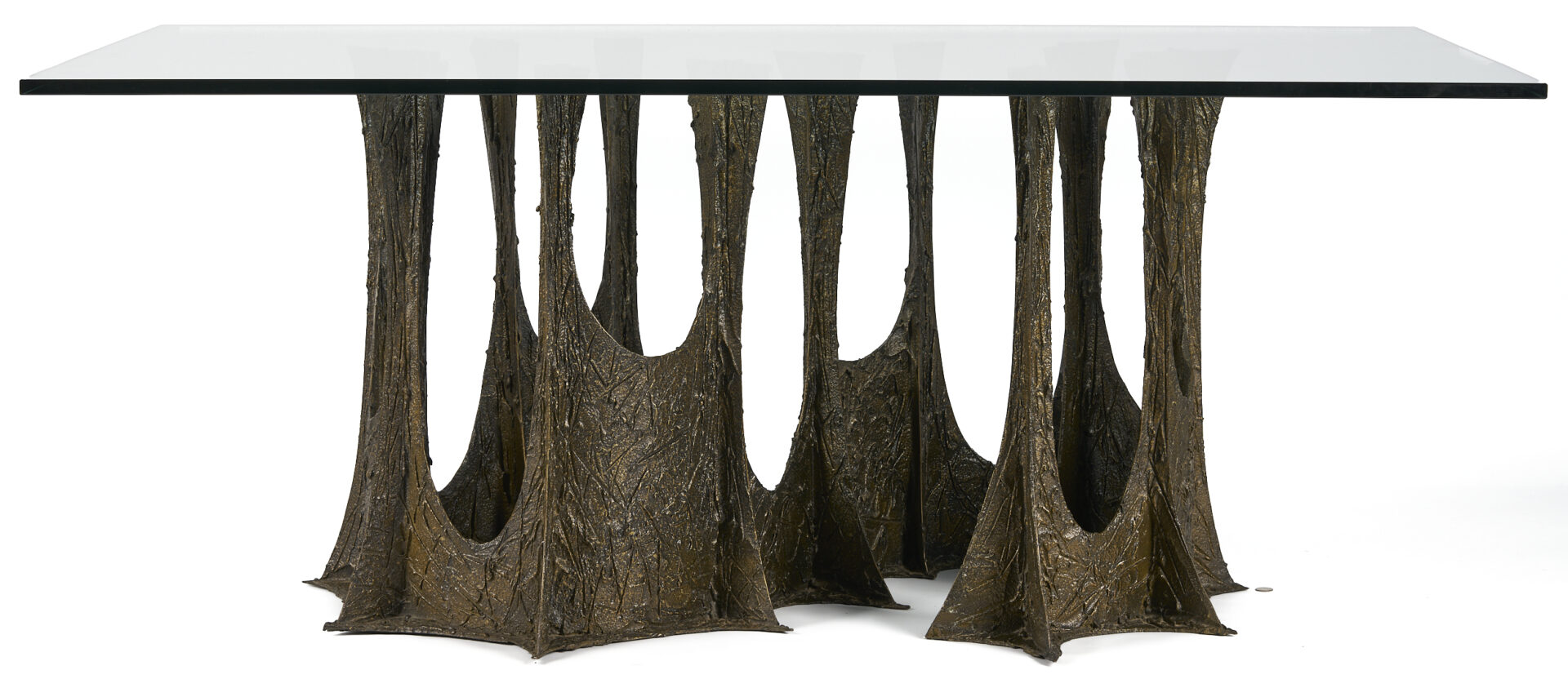 Lot 419: Paul Evans Bronze Stalagmite Dining Table