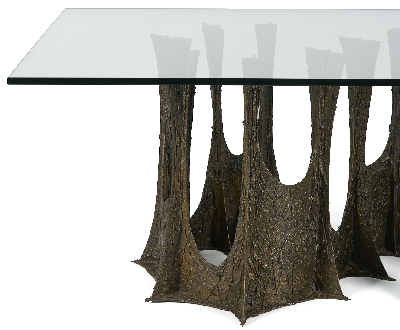 Lot 419: Paul Evans Bronze Stalagmite Dining Table