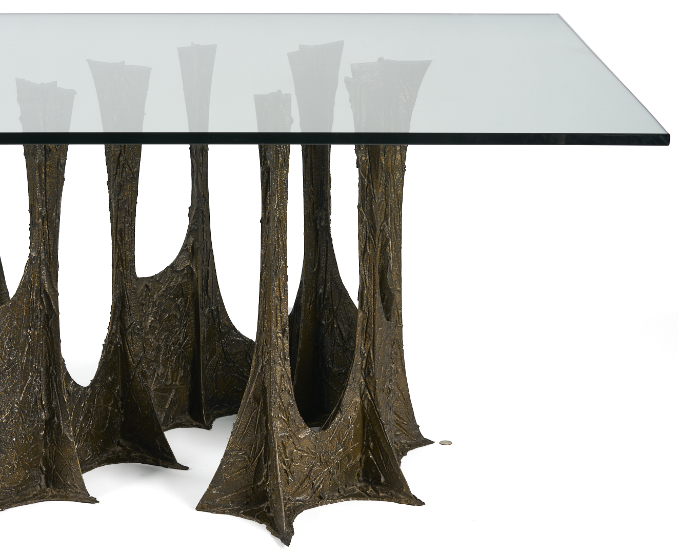 Lot 419: Paul Evans Bronze Stalagmite Dining Table