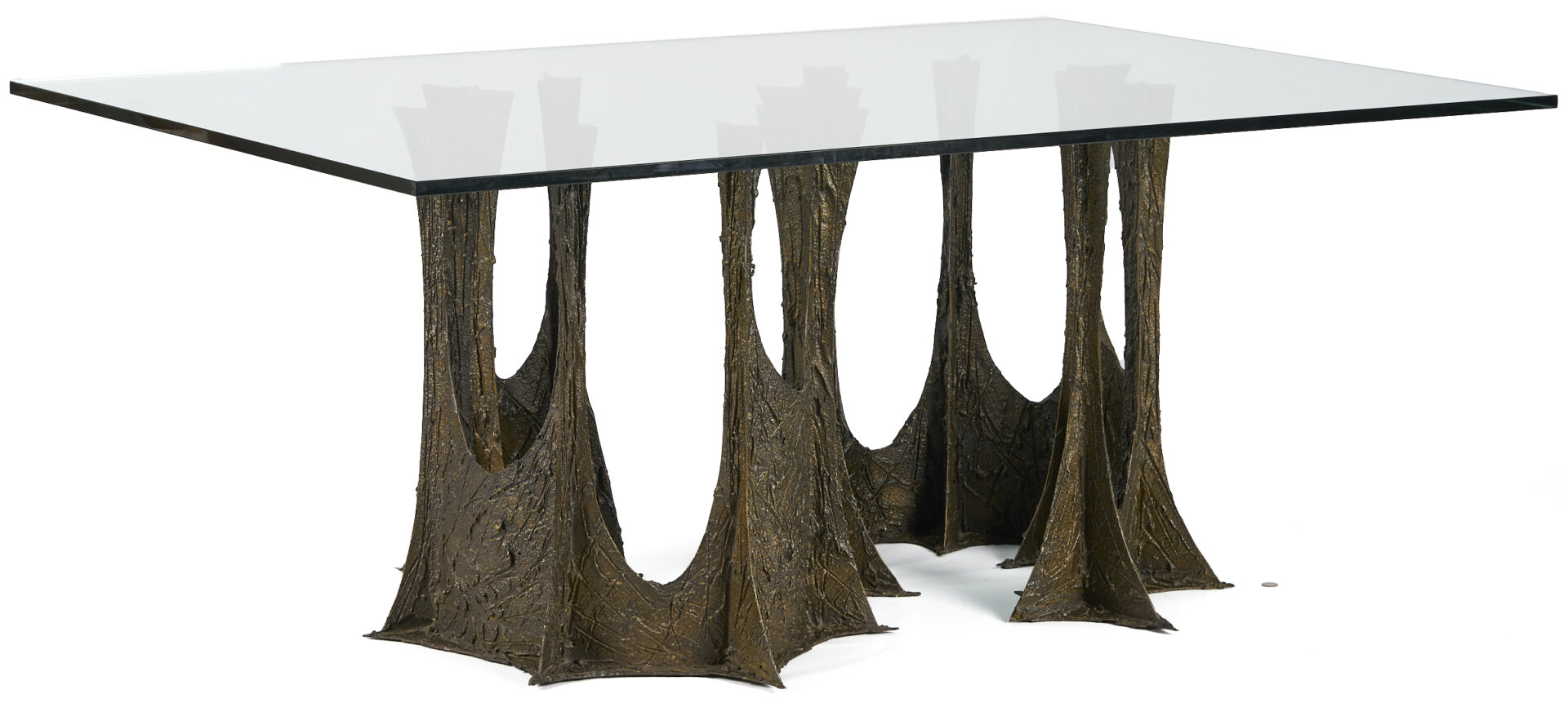 Lot 419: Paul Evans Bronze Stalagmite Dining Table