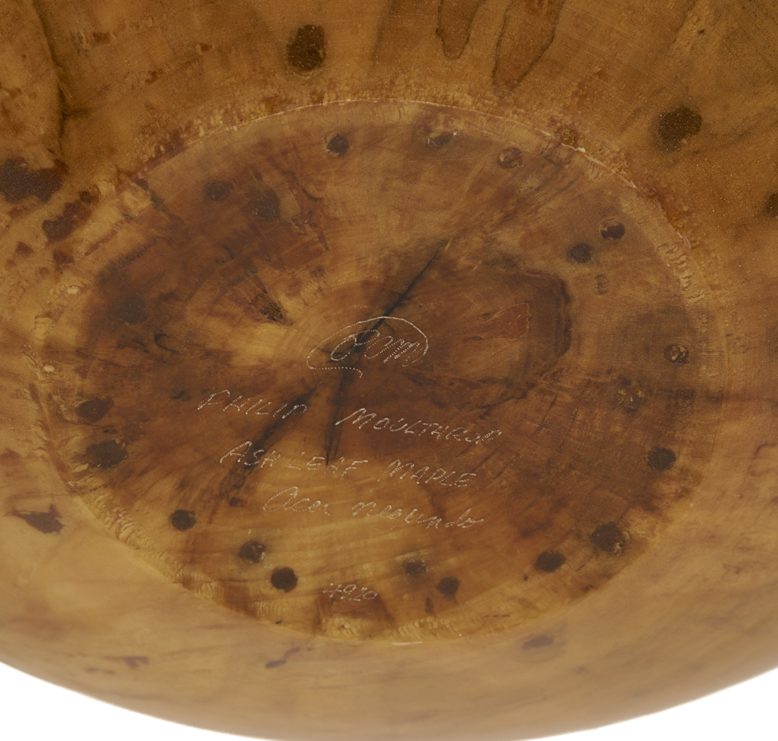 Lot 423: Large Philip Moulthrop Turned Ash Leaf Maple Vessel, c.1990s