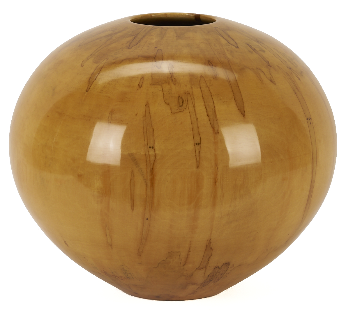 Lot 423: Large Philip Moulthrop Turned Ash Leaf Maple Vessel, c.1990s