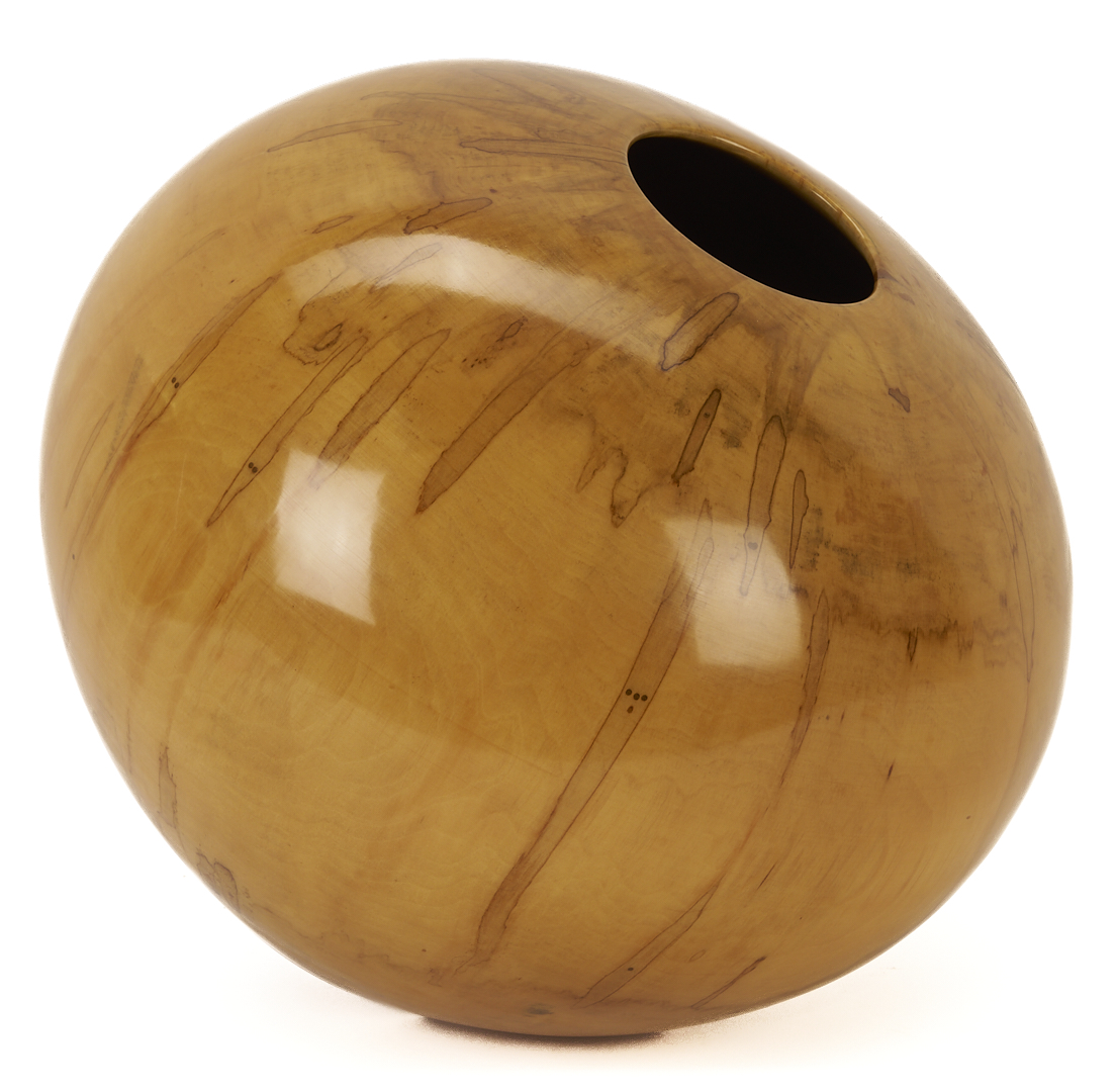 Lot 423: Large Philip Moulthrop Turned Ash Leaf Maple Vessel, c.1990s