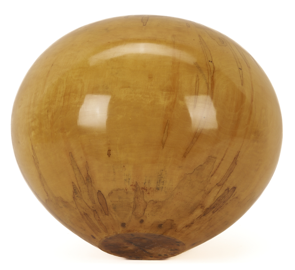 Lot 423: Large Philip Moulthrop Turned Ash Leaf Maple Vessel, c.1990s