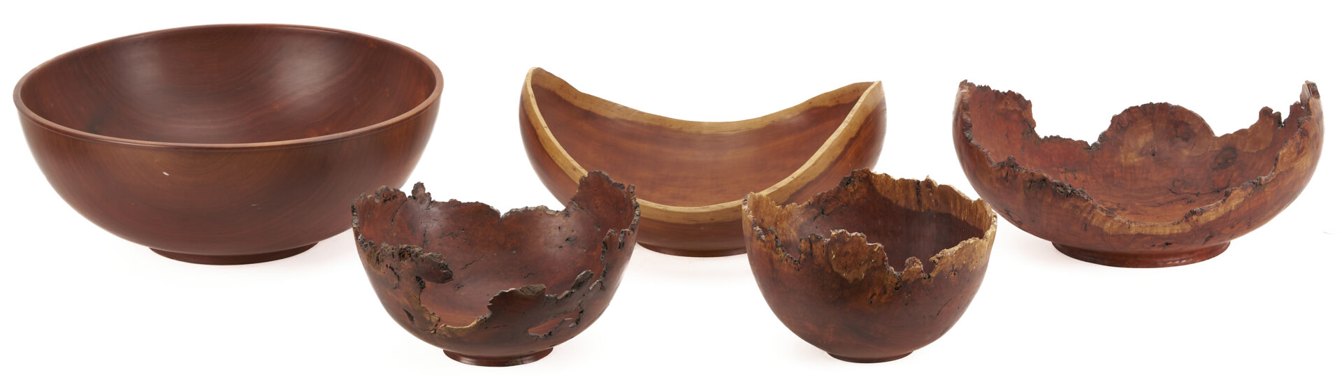 Lot 424: 5 Steve Noggle Turned Cherry Bowls